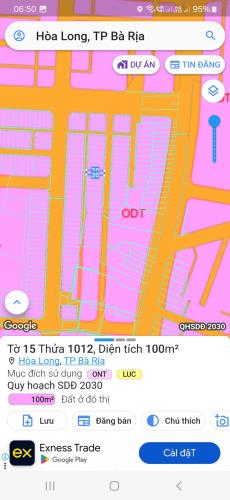 Chủ cần bán gấp lô đất lan anh 1 xã hoà long. Thành phố bà rịa. - 1