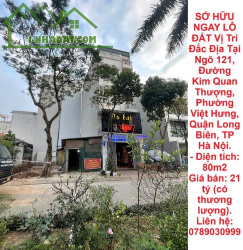 SỞ HỮU NGAY LÔ ĐẤT Vị Trí Đắc Địa Tại Phường Việt Hưng, Quận Long Biên, TP Hà Nội.