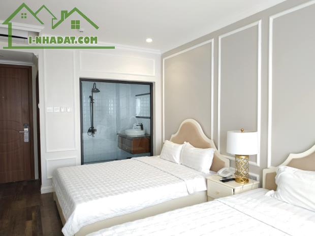 (KHÁCH SẠN) Bán nhà phân lô Trung Kính 80mx7T MT 7m oto tránh 18PN 200tr/1 tháng 30 tỷ Cầu