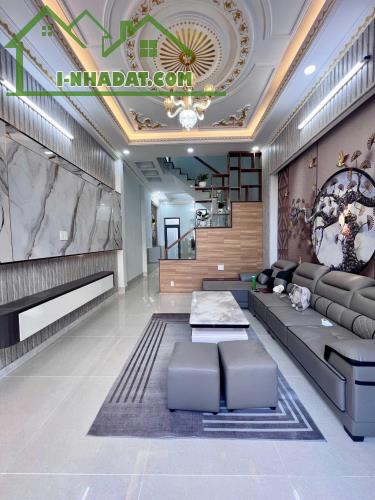 BÁN NHÀ HẺM XE HƠI 5m - 60.4m2 (4 x 15), 3 TẦNG, 4PN, LÒ LU, TRƯỜNG THẠNH, QUẬN 9 - 1