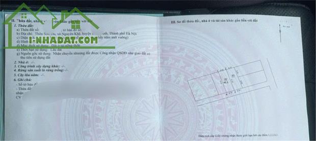HIẾM-NGUYÊN KHÊ - ĐÔNG ANH - ĐƯỜNG Ô TÔ VÀO ĐẤT - 50M LÊN CAO TỐC NHẬT TÂN NỘI BÀI