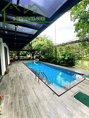 Bán biệt thự lô góc Hoa Sữa Vinhome Riverside Long Biên rộng 600m view sông có bể bơi - 1