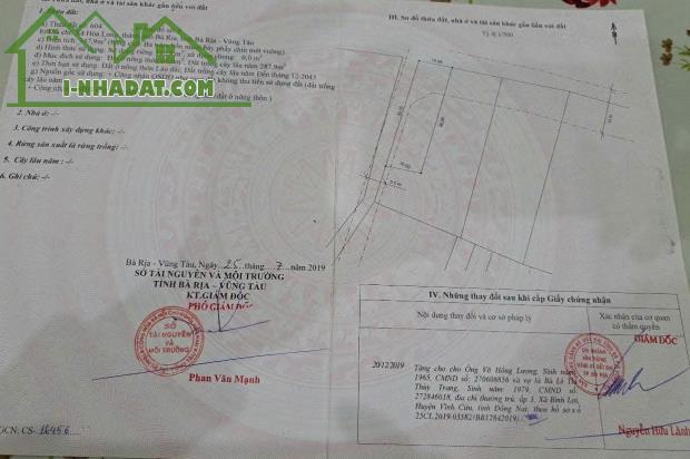 BÁN LÔ ĐẤT ĐẸP – GÓC 2 MẶT TIỀN ĐƯỜNG SỐ 10, XÃ HÒA LONG, TP. BÀ RỊA - 4