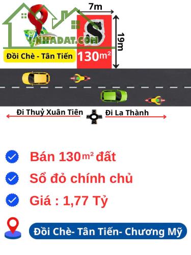 Bán mảnh 130m Tân Tiến Chương Mỹ, ô tô vào tận đất, tiện ích đầy đủ giá chỉ 1,77 tỷ