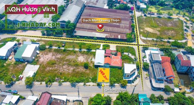 Bán đất 149,2m2 KQH Hương Vinh, gần gạch men Quang Thiện, 1 lô dy nhất giá rẻ chỉ 2,5 tỷ - 1