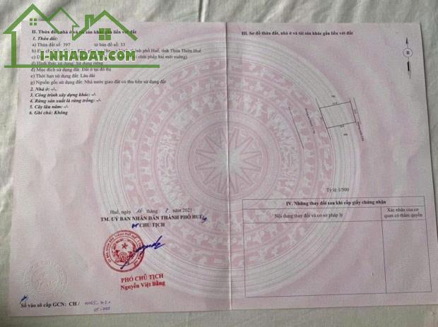 Bán đất 149,2m2 KQH Hương Vinh, gần gạch men Quang Thiện, 1 lô dy nhất giá rẻ chỉ 2,5 tỷ - 5