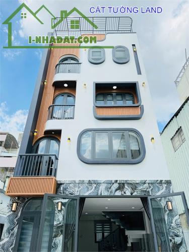 Nhà mới 5.5x15m, 4 tầng đủ nội thất,  tại Phan Huy Ích, Phường 12. Giá chỉ 7.2 tỷ