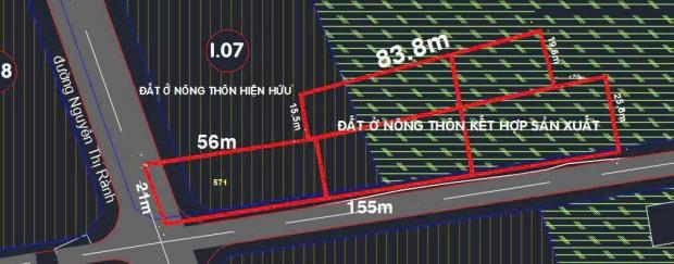 5000m2 đất góc 2 mặt tiền đường Nguyễn Thị Rành, xã Nhuận Đức giá 30 tỷ - 5