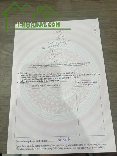 CC e bán lô đất 80m phụng châu chương mỹ hà nội