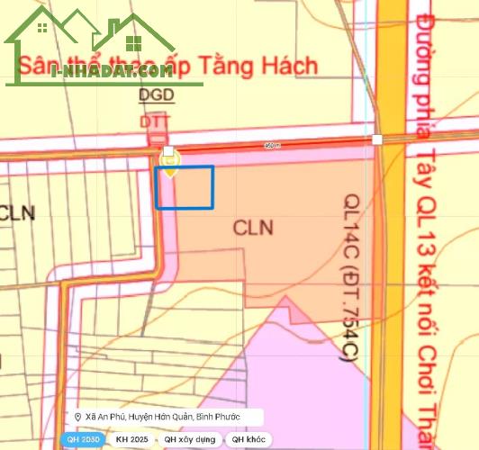 BÁN ĐẤT THỔ CƯ 1.400M2 SẴN 500M THỔ LỘ 24M LIÊN HUYỆN NGAY QL13 BÁN ĐÚNG 198 TRIỆU/S - 2