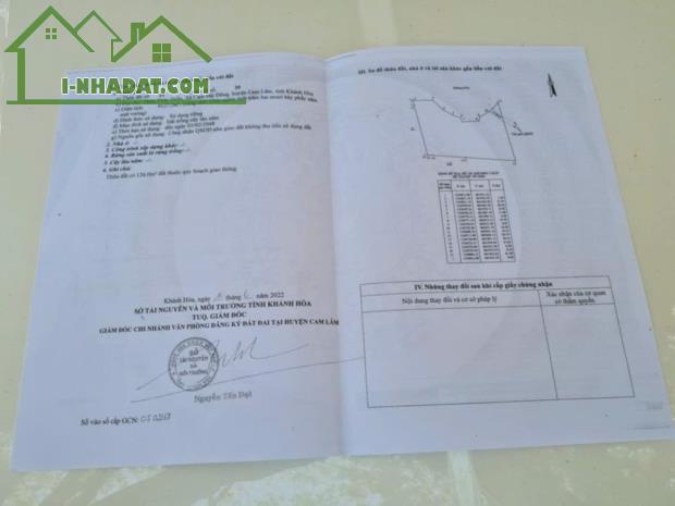 Bán lô đất mặt tiền cực tiềm năng ở thôn Thủy Triều, Cam Hải Đông, Cam Lâm. Giá bán 45 tỉ - 1