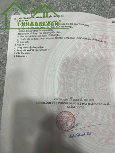 Bán lô đất đẹp ngay trung tâm Xã Đông Hòa Hiệp, Cái Bè, Tiền Giang - 4