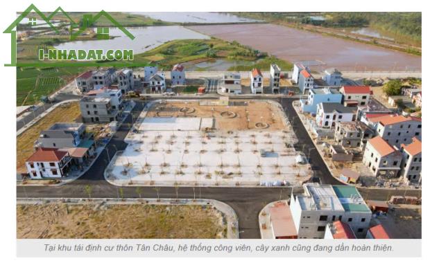1 lô duy nhất đất khu tái định cư Tân Châu, Xã Chu Phan, Mê Linh, Hà Nội, ngay vành đai 4 - 2