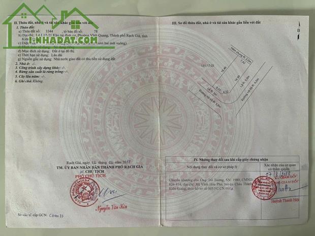 ĐẤT ĐẸP- GIÁ TỐT CẦN BÁN Nhanh lô đất vị trí đẹp tại TP Rạch Giá, tỉnh Kiên Giang - 3