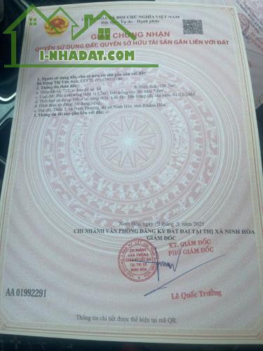 CHÍNH CHỦ CẦN BÁN GẤP 2 LÔ ĐẤT Tại Ninh Hòa, Khánh Hòa -  Giá Đầu Tư