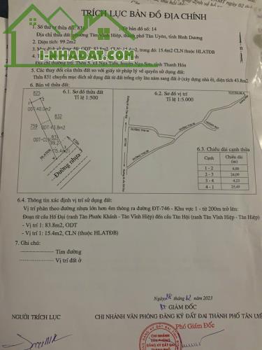 ĐẤT ĐẸP - GIÁ TỐT - CHÍNH CHỦ CẦN BÁN NHANH LÔ ĐẤT Tân Vĩnh Hiệp, Tân Uyên, Bình Dương - 2