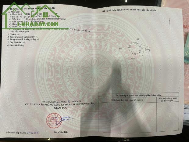 CHÍNH CHỦ GỬI BÁN NHÀ XINH AN CƯ LẬP NGHIỆP LẠC ĐẠO - VĂN LÂM - 0988663893 - 2