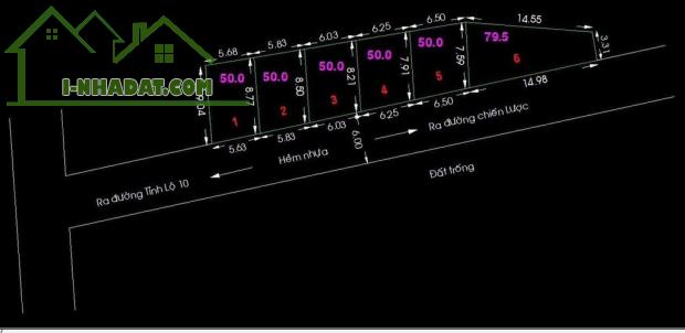 BÁN LÔ ĐẤT - TỈNH LỘ 10 - AEON BÌNH TÂN - 50M2 - HẺM THÔNG 6M - CHỈ 4.2 TỈ - 2