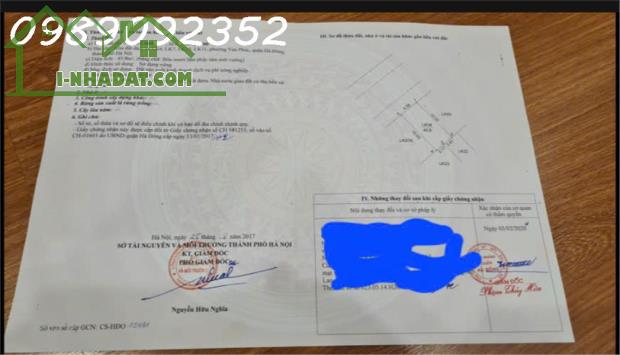 Chính chủ bán lô đất Vạn Phúc mặt tiền 4,58m vỉ hè 2m vị trí đắc địa kinh doanh đa nghành