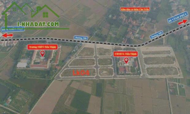 đất đấu giá chu trần,tiến thịnh,Mê Linh,Hà Nội mặt đường tỉnh 308 cam kết bán đúng giá chủ - 2