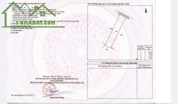 🏡 BÁN LÔ ĐẤT ĐẸP AN HÒA – BIÊN HÒA – GẦN CỔNG 11, CHỢ CỔNG 11 – CHỈ 1 TỶ 650!!