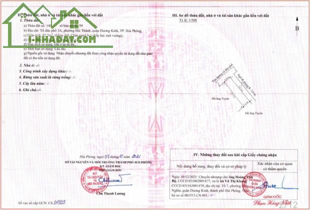 Bán đất Hải Thành - Dương Kinh - Hải Phòng - 2
