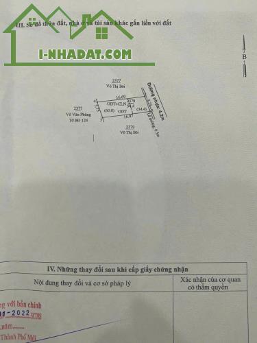 Bán Đất Tân An, Thủ Dầu Một, Bình Dương. Dt: 5.15x16.9 có 60m thổ cư - 2