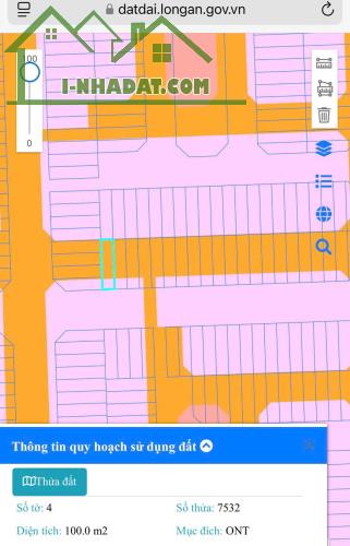 Cần bán Lô đất DT: 5x20 100m2 Giá: 2 tỷ 800. - 1