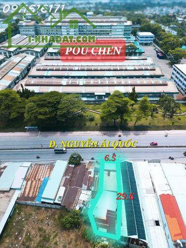 BÁN NHÀ SỔ RIÊNG 196,5M2 MẶT TIỀN QUỐC LỘ 1K, CHỢ HÓA AN
