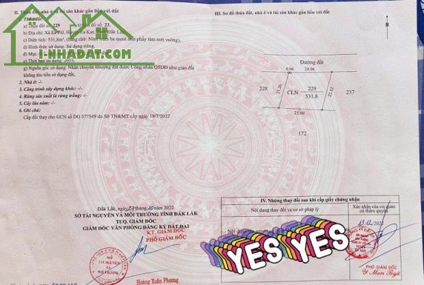 CẦN BÁN ĐẤT QUY HOẠCH KHU DÂN CƯ – HUYỆN EA KAR, ĐẮK LẮK