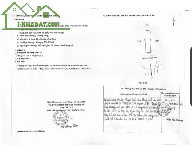 ĐẤT ĐẸP – GIÁ TỐT- CHÍNH CHỦ CẦN BÁN NHANH 4  LÔ ĐẤT  TẠI Tân Phước, Đồng Phú, Bình Phước - 1