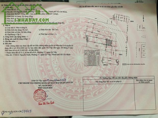 GIÁ TỐT - CHÍNH CHỦ Cần Bán Nhanh Căn Nhà Mặt Tiền Đẹp Vị Trí Tại Quận Gò Vấp, TP HCM - 1