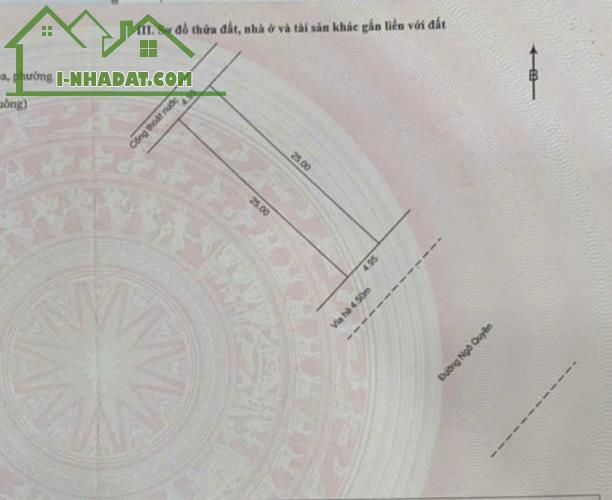 NHÀ 2 TẦNG MẶT TIỀN NGÔ QUYỀN – ĐẤT ĐẸP VUÔNG VỨC – TIỀM NĂNG KINH DOANH CỰC MẠNH