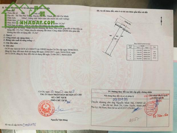 Cần Tiền Bán 166m2 Thổ Cư, xã Tân Phú Trung, Củ Chi giá 620 Triệu có Sổ Hồng Riêng. - 3