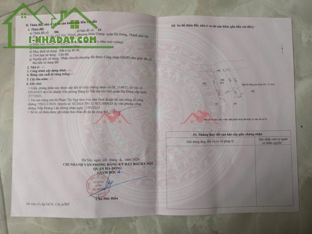 CHÍNH CHỦ BÁN LÔ ĐẤT 46,5M TẠI BIÊN GIANG-HÀ ĐÔNG-HÀ NỘI - 1