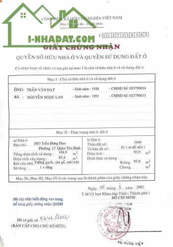 Nhà Mặt Tiền Trần Hưng Đạo 4.5 x 21 4 tầng giá 14,9 tỷ - 1