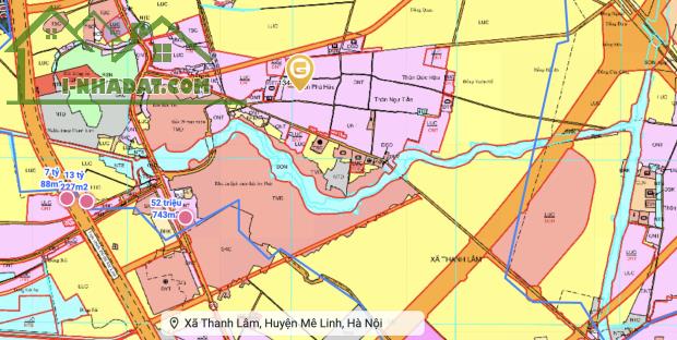 Bán đất Thanh Lâm Mê Linh, 75m 2.5tỷ, thông oto. Cách Đường 35 70m, QL23 200m, VĐ4 chỉ 1km - 3