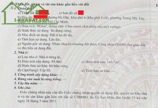 Quá rẻ - Bán nhà riêng HXH 10m Hà Đặc, Trung Mỹ Tây, Quận 12, 100m2 giá 6,2 tỷ - 4