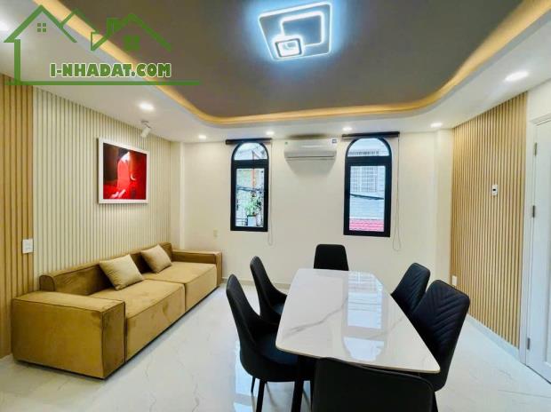 BÁN NHÀ GÓC 2 MẶT TIỀN HẺM XE HƠI NGUYỄN VĂN ĐẬU – NHÀ MỚI, 4 TẦNG, GARA Ô TÔ - 4PN– - 3