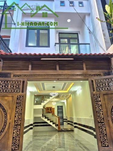 Nhà mới rất đẹp 1 trệt 2 lầu 4mx15m đường 5m tân thới hiệp 14 ngay metro - 1