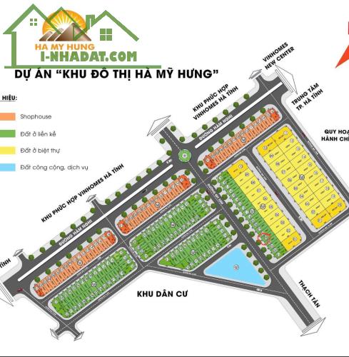 CHÍNH CHỦ CẦN BÁN  LÔ ĐẤT TẠI Khu Đô Thị Hà Mỹ Hưng, Hàm Nghi, Xã Thạch Đài, Thạch Hà, Hà - 1