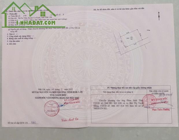 BÁN NHANH LÔ GÓC 2 MẶT TIỀN – XÃ EA TIÊU, HUYỆN CƯ KUIN - 3