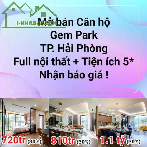 GEM PARK HẢI PHÒNG – ĐẦU TƯ CĂN HỘ CHO THUÊ “CHUẨN HÀN” TẠI MIỀN BẮC . Chỉ từ 600 triệu