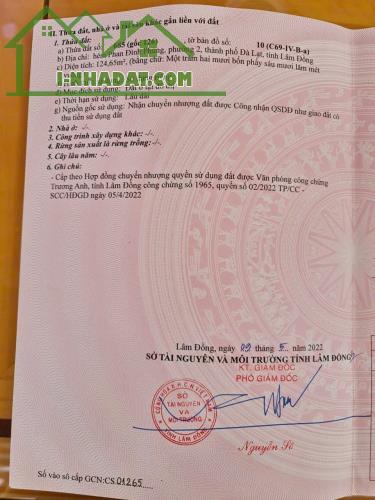 LÔ ĐẤT VỊ TRÍ ĐẸP- GIÁ TỐT chính chủ cần bán nhanh lô đất tại Tp Đà Lạt, tỉnh Lâm Đồng - 1