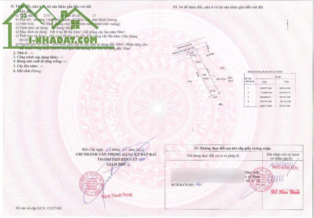 Chỉ từ 1,35 TỶ – Sở hữu ngay lô đất đẹp Tân Định Bến Cát, sổ riêng, thổ cư, đường 10m!