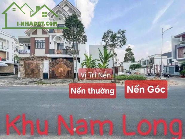 BÁN CẶP GÓC - ĐƯỜNG SỐ 4, KDC NAM LONG - ĐỐI DIỆN CHUNG CƯ NAM LONG