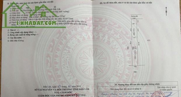 Bán lô đất giá tốt 217m² hướng Nam tại buôn Kmat – xã Hoà Đông, TP. Buôn Ma Thuột - 3