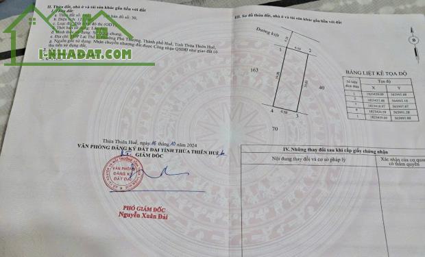 Bán đất 123,5m2 Kiệt ôtô 245 Phạm Văn Đồng thông đường Đình Ngang, P. Phú Thượng, TP Huế - 4