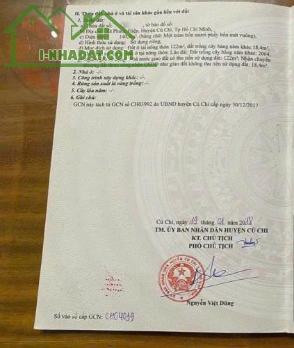CHÍNH CHỦ BÁN GẤP LÔ ĐẤT GIÁ NGỘP MT ĐƯỜNG 140M2 PHƯỚC HIỆP, SHR 600TR - 3