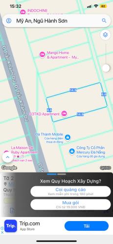 Bán lô đất MT đường Trần Khánh Dư, DT 98m2 ngang 6m6 .Giá 10ty7 có bớt LH 0942992361
